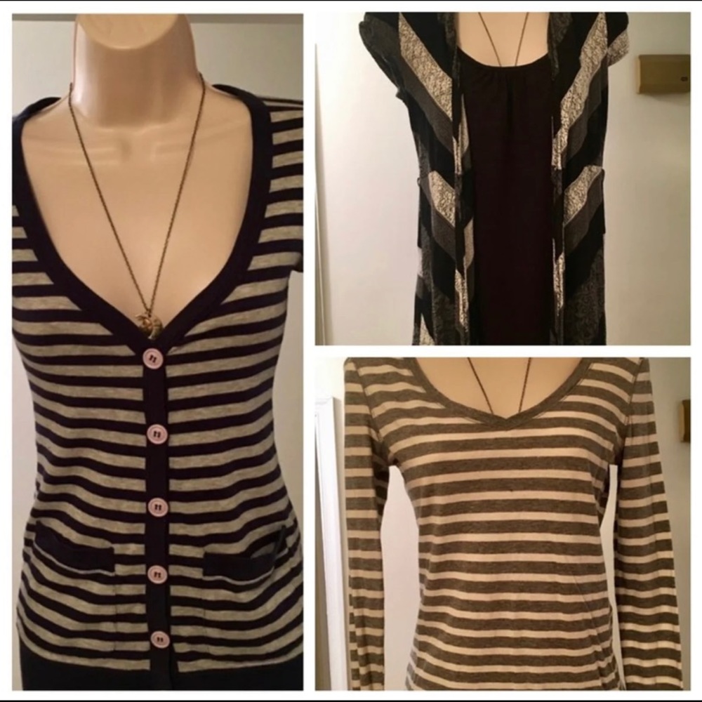 Striped tops bundle!!